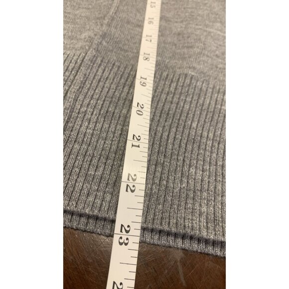 French Connection S Knit Cozy Winter Minimalist Pullover Sweater Oversized Gray - Picture 7 of 7